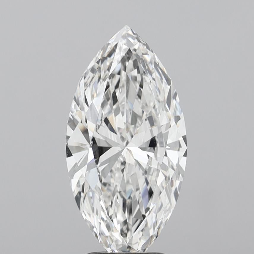 3.01 Carat Marquise Shaped, Excellent Cut, F Color, VVS2 Clarity, IGI Certified Lab Grown Diamond