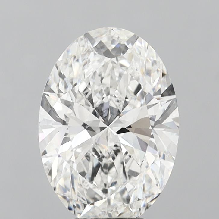 5.04 Carat Oval Shaped, Ideal Cut, F Color, VVS2 Clarity, IGI Certified Lab Grown Diamond