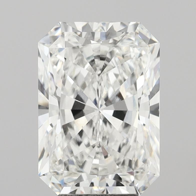 6.03 Carat Radiant Shaped, Ideal Cut, E Color, VVS2 Clarity, IGI Certified Lab Grown Diamond