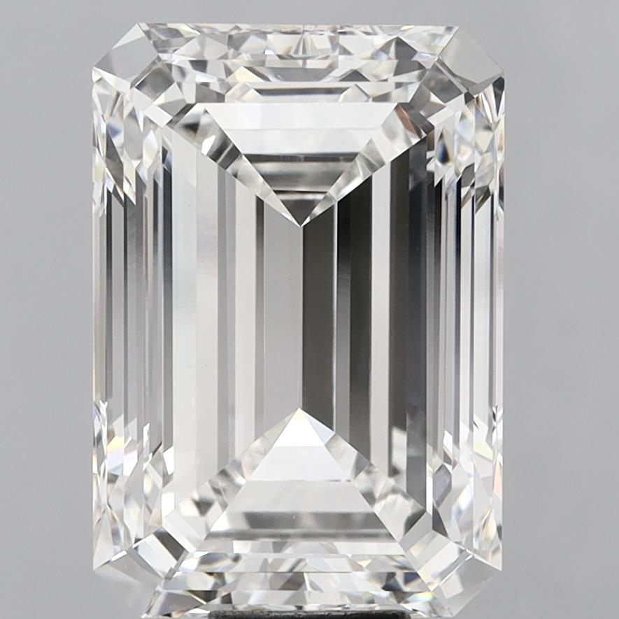 16.10 Carat Emerald Shaped, Ideal Cut, F Color, VVS2 Clarity, IGI Certified Lab Grown Diamond