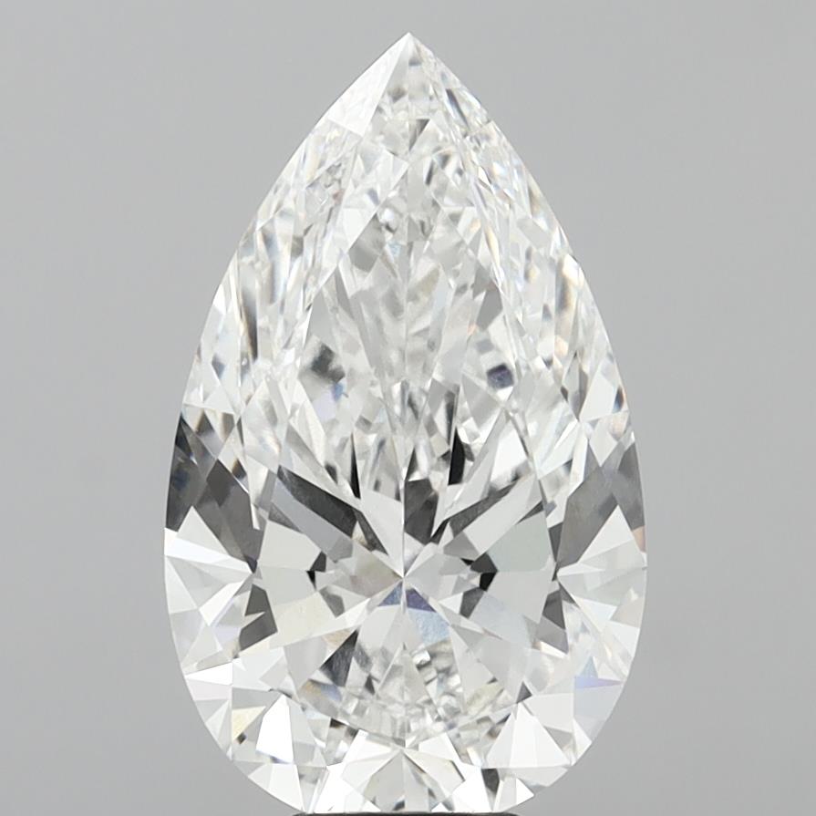 8.00 Carat Pear Shaped, Ideal Cut, F Color, VS1 Clarity, IGI Certified Lab Grown Diamond