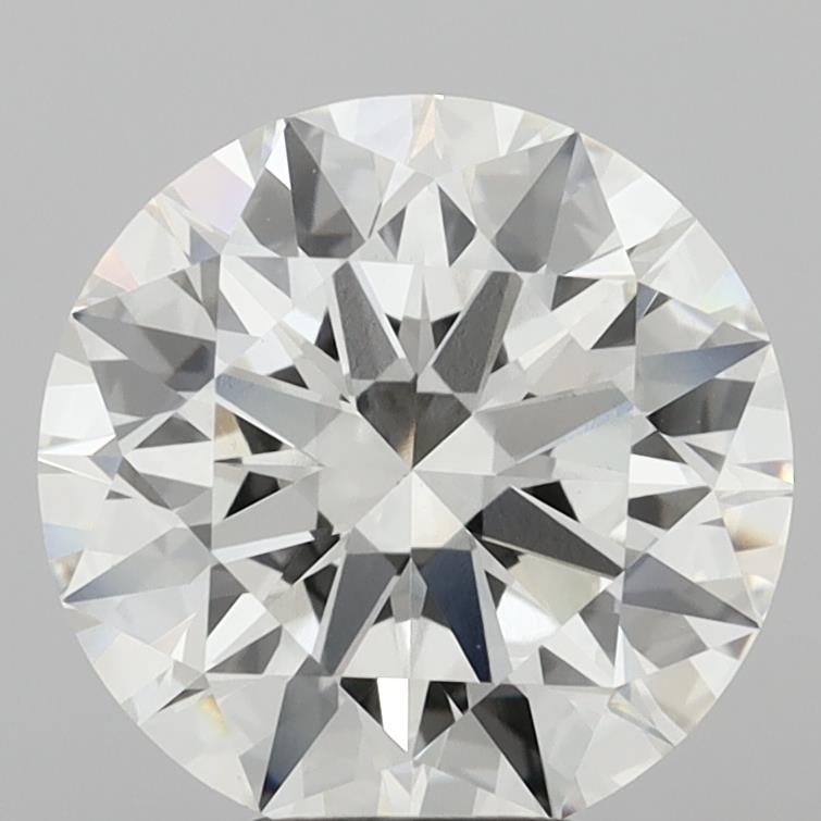 6.08 Carat Round Shaped, Ideal Cut, G Color, VVS2 Clarity, IGI Certified Lab Grown Diamond