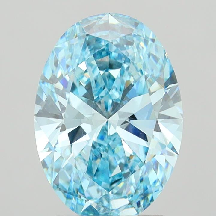 2.89 Carat Oval Shaped, Ideal Cut, VVS2 Clarity, IGI Certified Lab Grown Diamond