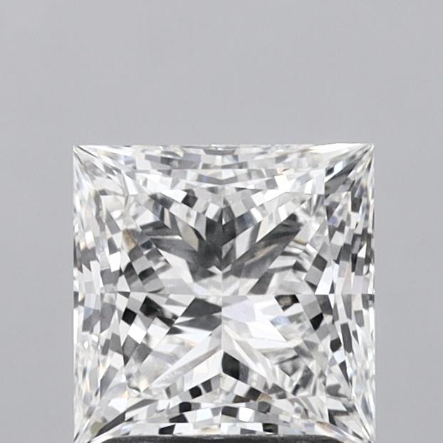 1.79 Carat Princess Shaped, Ideal Cut, F Color, VVS2 Clarity, IGI Certified Lab Grown Diamond