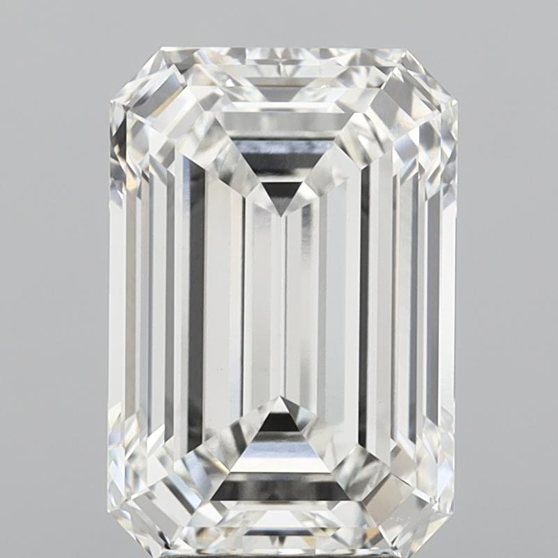 5.06 Carat Emerald Shaped, Ideal Cut, G Color, VVS2 Clarity, IGI Certified Lab Grown Diamond
