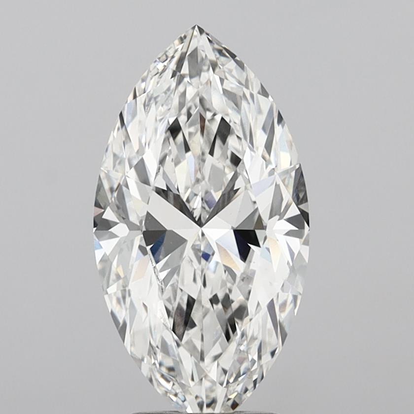 6.01 Carat Marquise Shaped, Excellent Cut, F Color, VS1 Clarity, IGI Certified Lab Grown Diamond