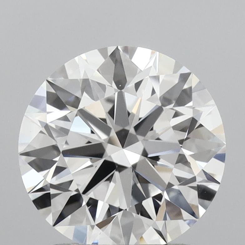 1.53 Carat Round Shaped, Ideal Cut, D Color, VVS2 Clarity, IGI Certified Lab Grown Diamond