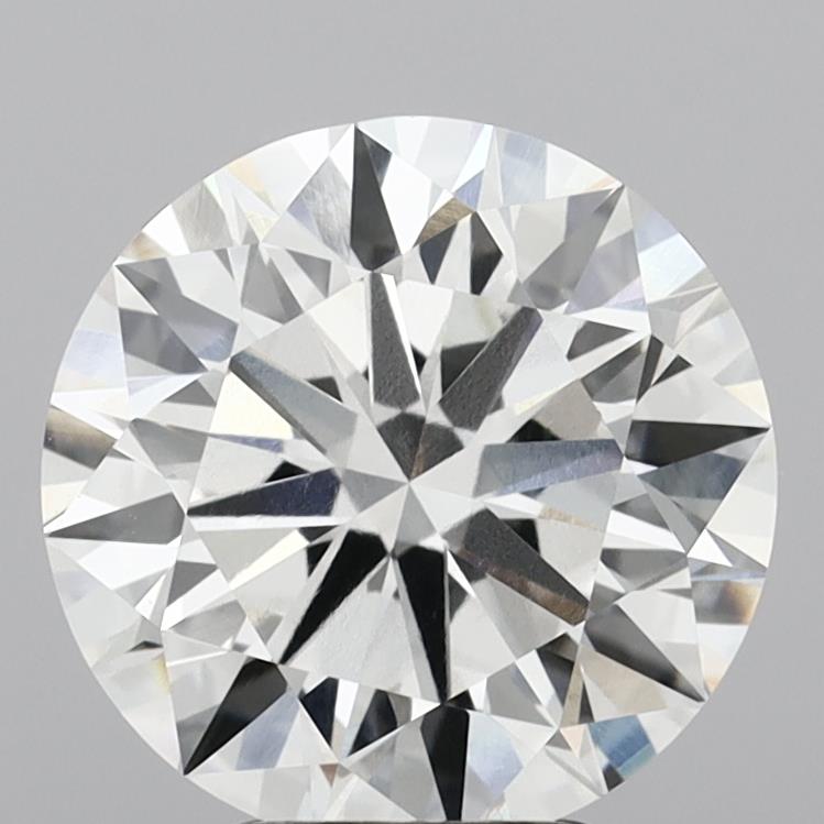 4.69 Carat Round Shaped, Ideal Cut, G Color, VVS2 Clarity, IGI Certified Lab Grown Diamond