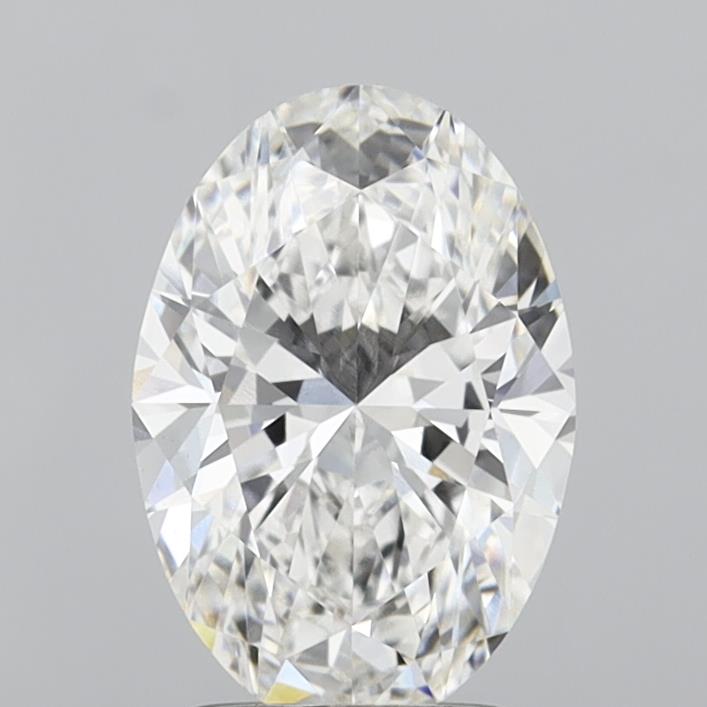 2.08 Carat Oval Shaped, Ideal Cut, F Color, VVS2 Clarity, IGI Certified Lab Grown Diamond