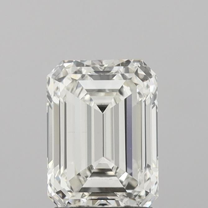 1.72 Carat Emerald Shaped, Ideal Cut, H Color, VS1 Clarity, IGI Certified Lab Grown Diamond