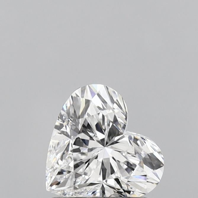 0.94 Carat Heart Shaped, Ideal Cut, D Color, VVS2 Clarity, IGI Certified Lab Grown Diamond