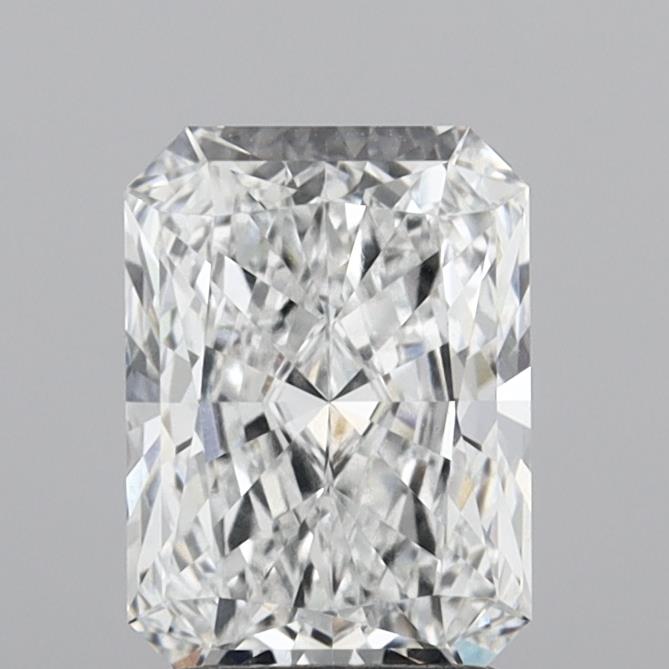 2.10 Carat Radiant Shaped, Ideal Cut, D Color, VVS1 Clarity, IGI Certified Lab Grown Diamond