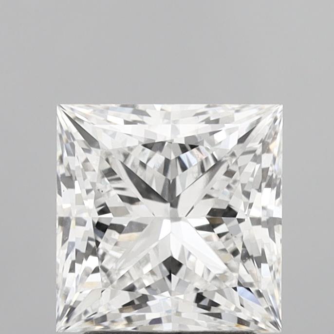2.69 Carat Princess Shaped, Ideal Cut, E Color, VS1 Clarity, IGI Certified Lab Grown Diamond