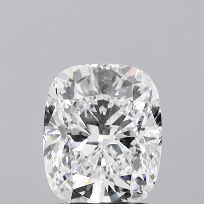 1.54 Carat Cushion Shaped, Ideal Cut, D Color, VVS2 Clarity, IGI Certified Lab Grown Diamond
