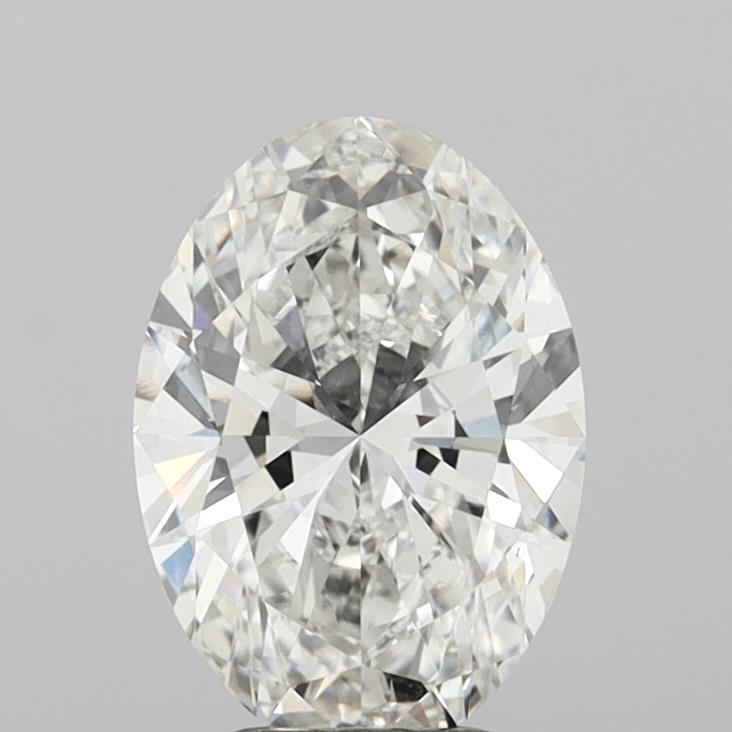 3.46 Carat Oval Shaped, Ideal Cut, G Color, VVS2 Clarity, IGI Certified Lab Grown Diamond