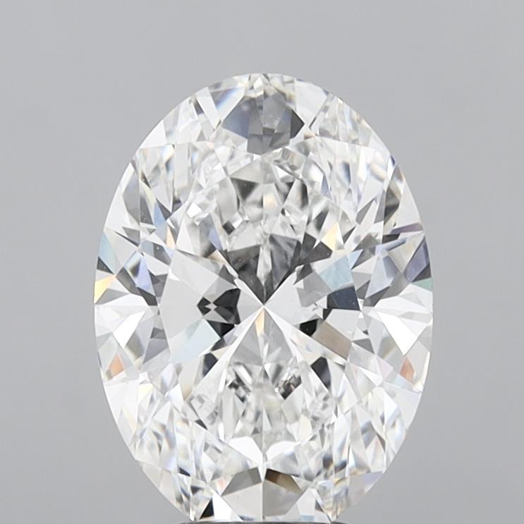 5.54 Carat Oval Shaped, Excellent Cut, E Color, VVS2 Clarity, IGI Certified Lab Grown Diamond