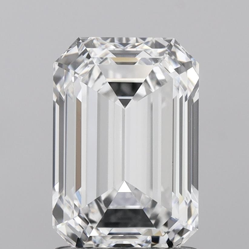 2.08 Carat Emerald Shaped, Very Good Cut, D Color, VVS2 Clarity, IGI Certified Lab Grown Diamond