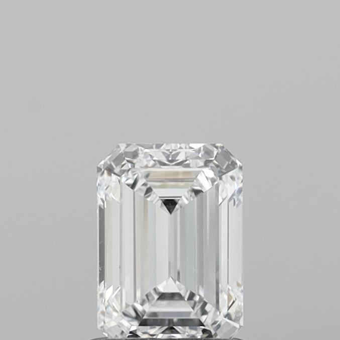 0.95 Carat Emerald Shaped, Ideal Cut, D Color, VVS1 Clarity, IGI Certified Lab Grown Diamond