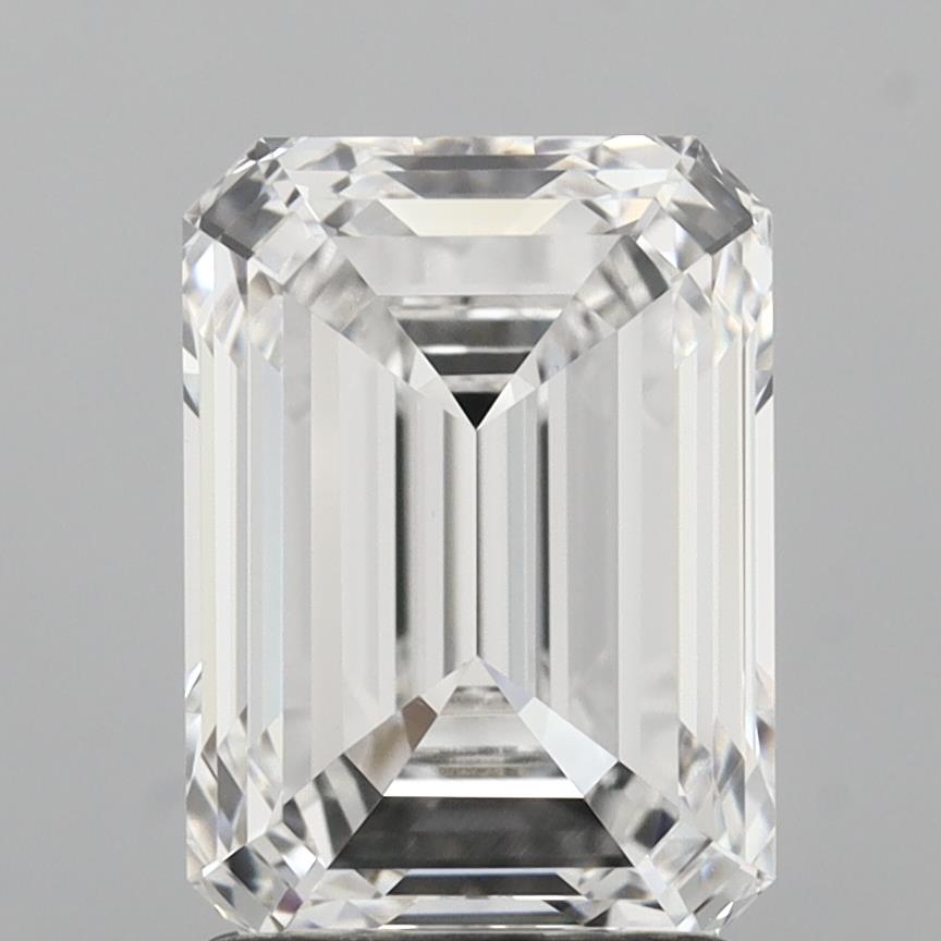 2.51 Carat Emerald Shaped, Ideal Cut, E Color, VS1 Clarity, IGI Certified Lab Grown Diamond
