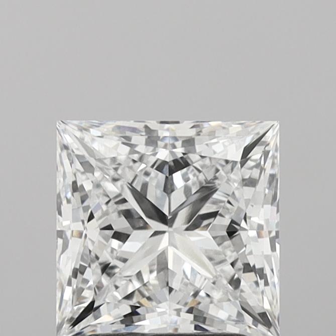 2.25 Carat Princess Shaped, Ideal Cut, D Color, VVS2 Clarity, IGI Certified Lab Grown Diamond