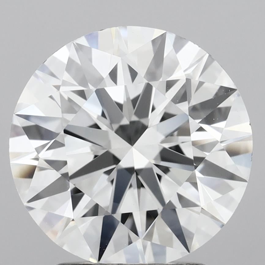 2.53 Carat Round Shaped, Ideal Cut, D Color, VVS2 Clarity, IGI Certified Lab Grown Diamond