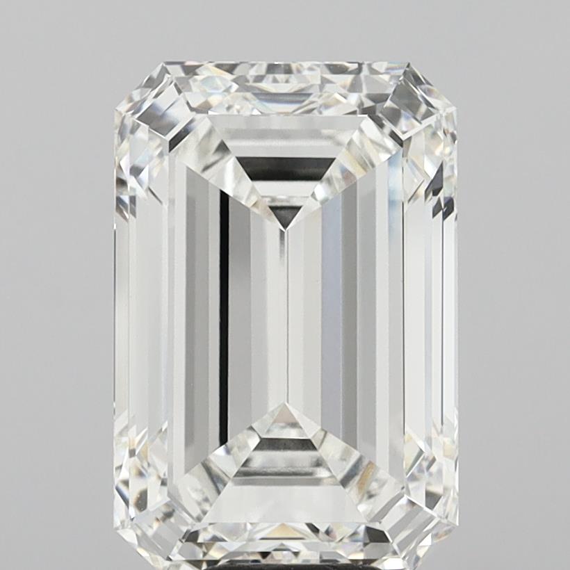 10.53 Carat Emerald Shaped, Ideal Cut, G Color, VVS2 Clarity, IGI Certified Lab Grown Diamond