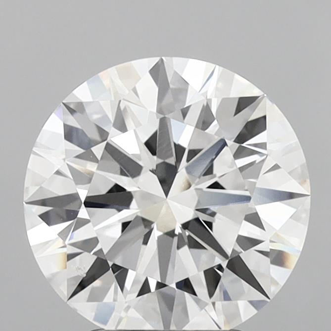 3.10 Carat Round Shaped, Ideal Cut, E Color, VVS2 Clarity, IGI Certified Lab Grown Diamond
