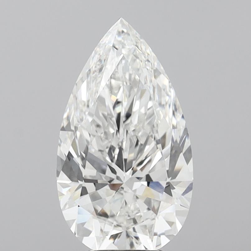 5.05 Carat Pear Shaped, Ideal Cut, E Color, VVS1 Clarity, IGI Certified Lab Grown Diamond