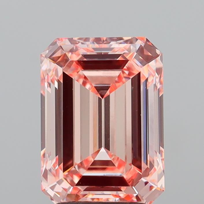 2.80 Carat Emerald Shaped, Ideal Cut, VVS2 Clarity, IGI Certified Lab Grown Diamond