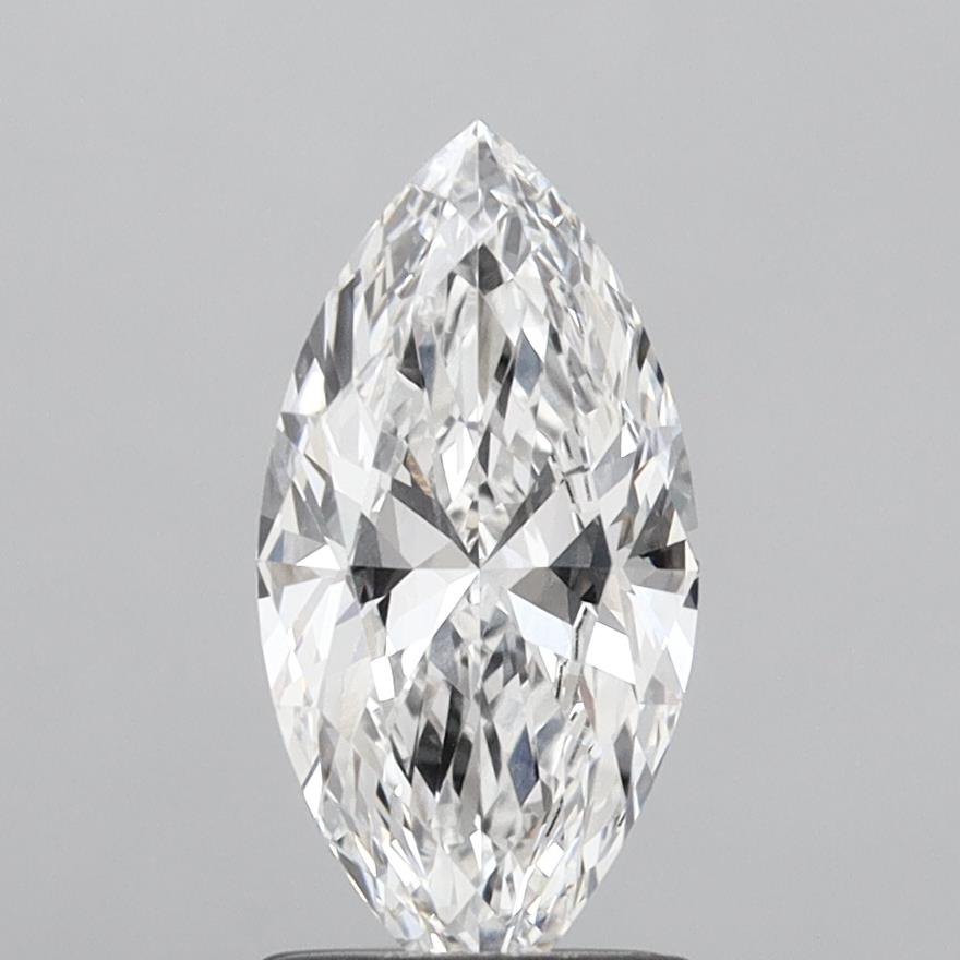 1.50 Carat Marquise Shaped, Ideal Cut, E Color, VVS2 Clarity, IGI Certified Lab Grown Diamond