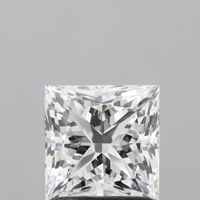 1.56 Carat Princess Shaped, Ideal Cut, E Color, VVS2 Clarity, IGI Certified Lab Grown Diamond