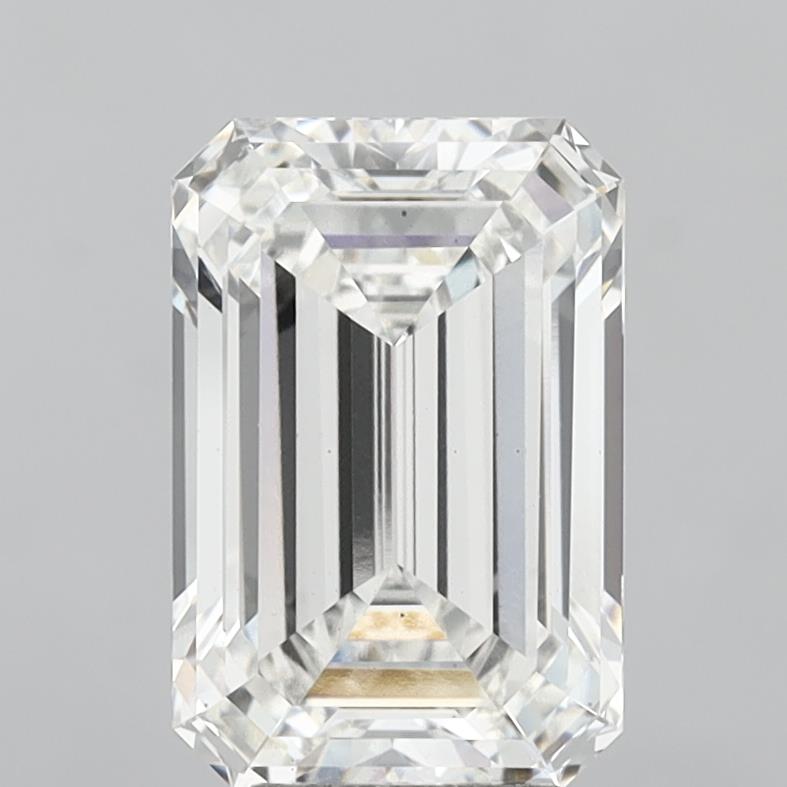 6.09 Carat Emerald Shaped, Ideal Cut, G Color, VS1 Clarity, IGI Certified Lab Grown Diamond