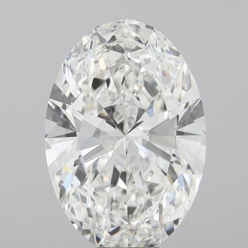 8.04 Carat Oval Shaped, Ideal Cut, F Color, VVS2 Clarity, IGI Certified Lab Grown Diamond