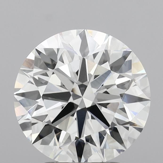 3.08 Carat Round Shaped, Ideal Cut, F Color, VVS2 Clarity, IGI Certified Lab Grown Diamond