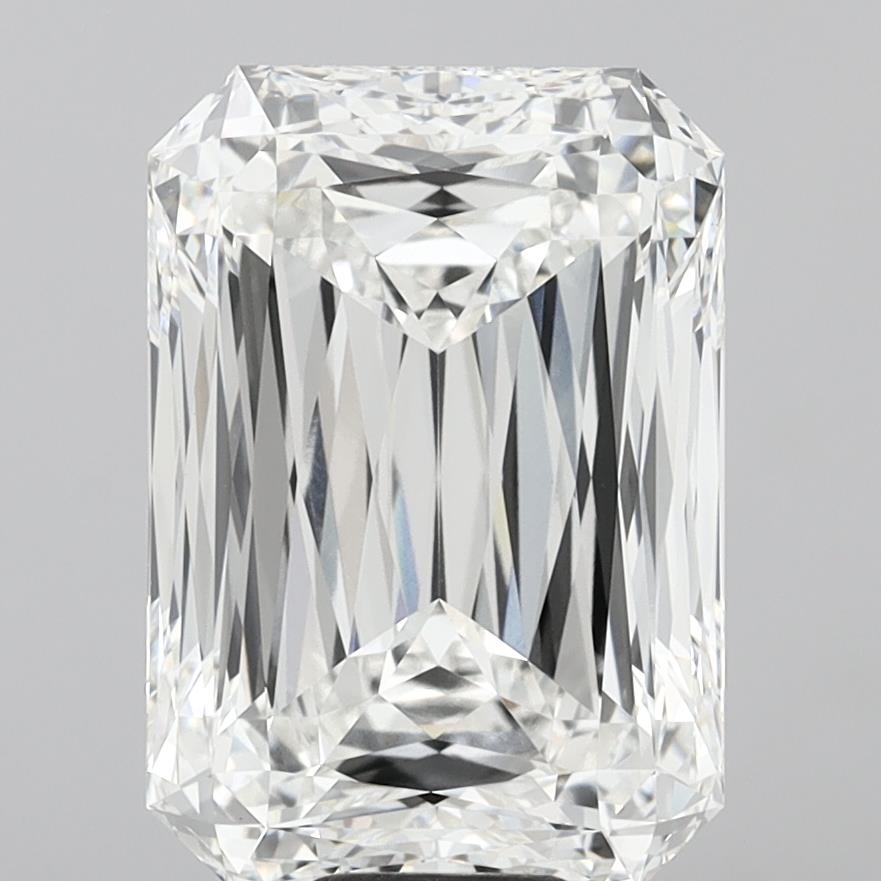 15.15 Carat Radiant Shaped, Ideal Cut, F Color, VVS2 Clarity, IGI Certified Lab Grown Diamond