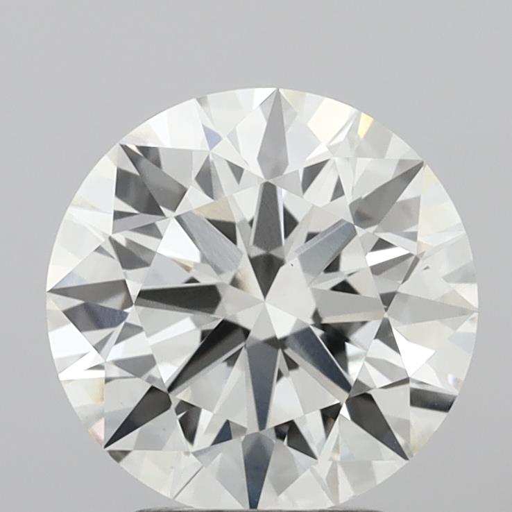 3.10 Carat Round Shaped, Ideal Cut, G Color, VVS2 Clarity, IGI Certified Lab Grown Diamond