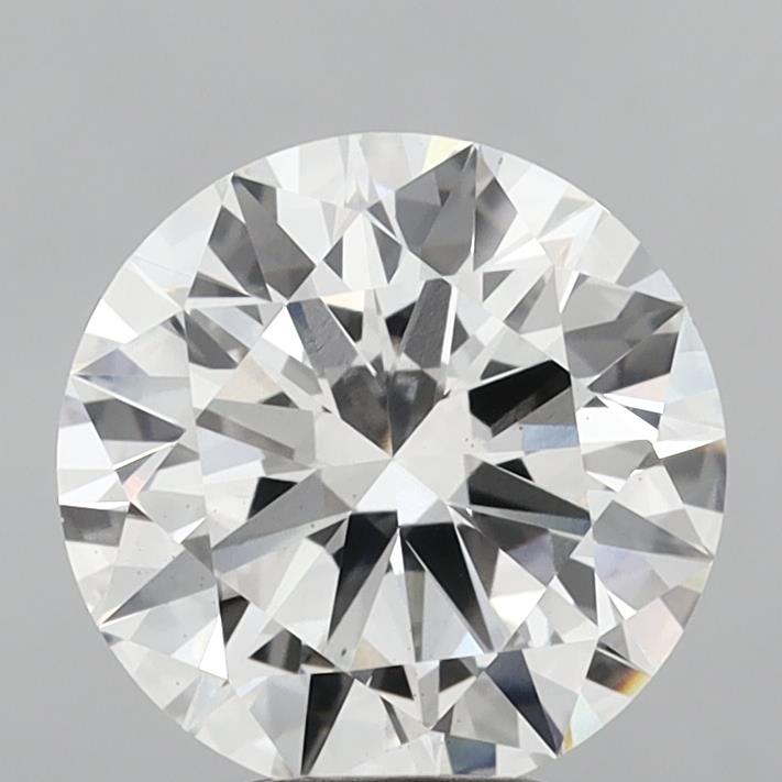 5.02 Carat Round Shaped, Excellent Cut, F Color, VS2 Clarity, IGI Certified Lab Grown Diamond