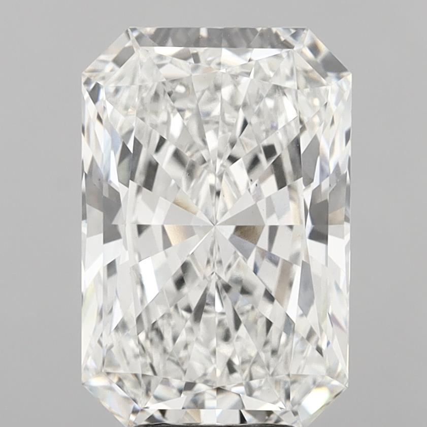 7.09 Carat Radiant Shaped, Ideal Cut, F Color, VS1 Clarity, IGI Certified Lab Grown Diamond