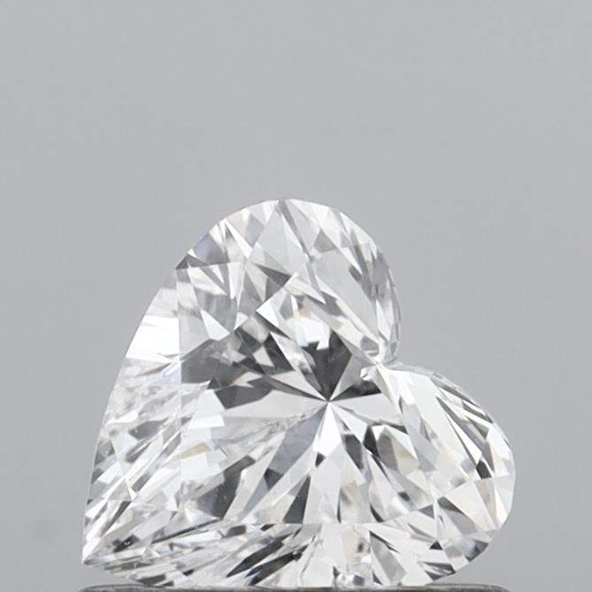 0.56 Carat Heart Shaped, Very Good Cut, D Color, VVS2 Clarity, IGI Certified Lab Grown Diamond