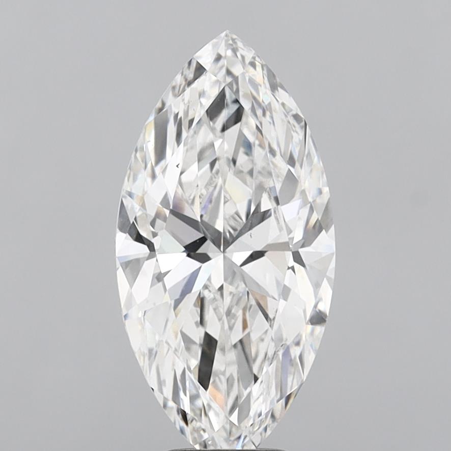 4.99 Carat Marquise Shaped, Ideal Cut, F Color, VVS2 Clarity, IGI Certified Lab Grown Diamond
