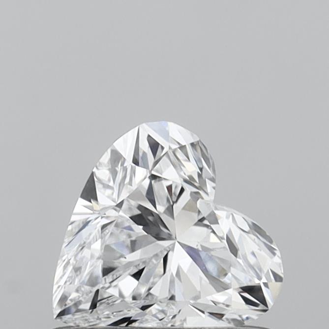 0.53 Carat Heart Shaped, Very Good Cut, D Color, VS2 Clarity, IGI Certified Lab Grown Diamond