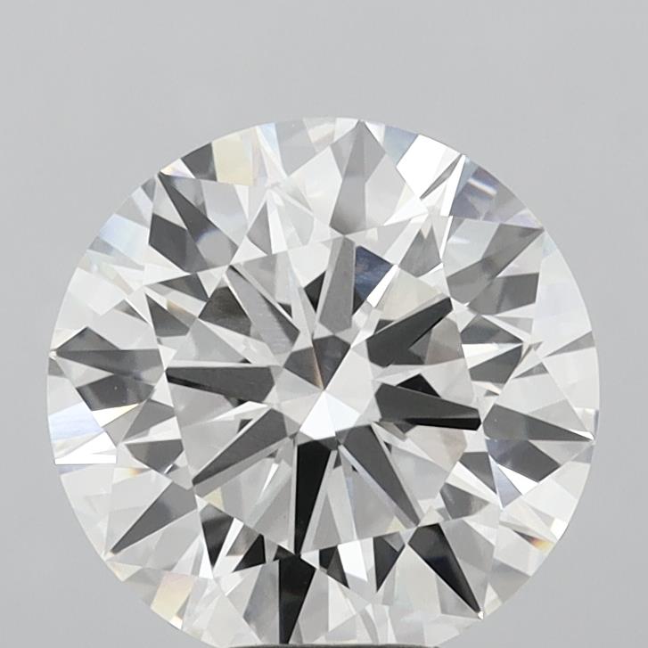 7.09 Carat Round Shaped, Ideal Cut, F Color, VVS2 Clarity, IGI Certified Lab Grown Diamond