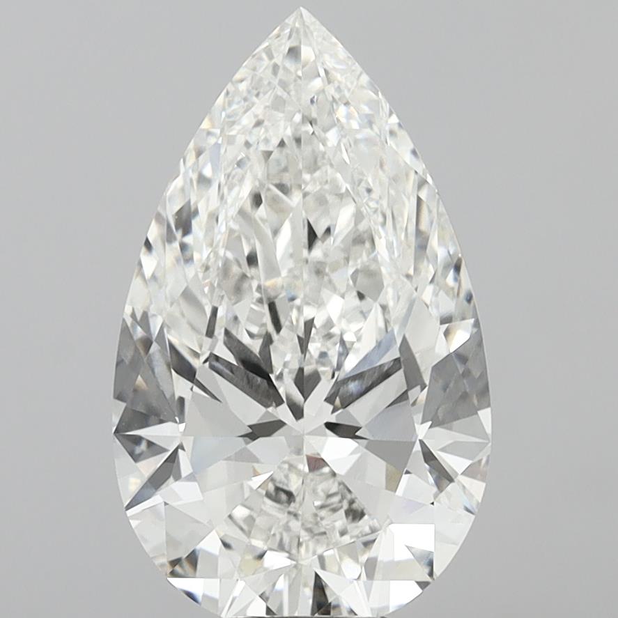 8.51 Carat Pear Shaped, Ideal Cut, F Color, VVS1 Clarity, IGI Certified Lab Grown Diamond