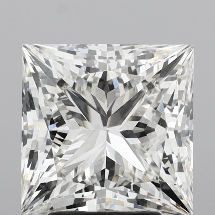 4.60 Carat Princess Shaped, Ideal Cut, G Color, VVS2 Clarity, IGI Certified Lab Grown Diamond