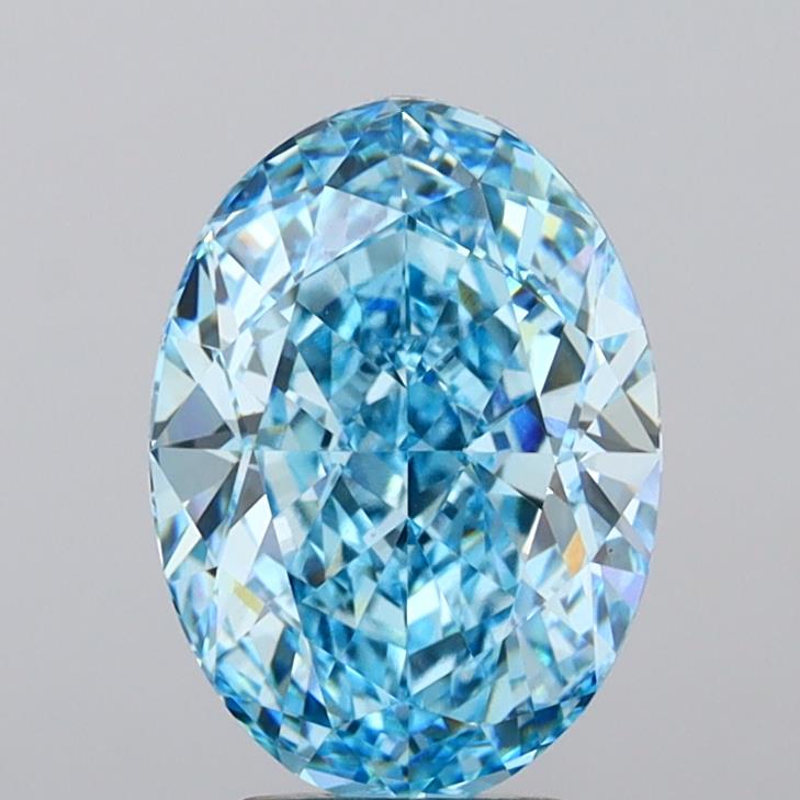 6.07 Carat Oval Shaped, Excellent Cut, VVS2 Clarity, IGI Certified Lab Grown Diamond