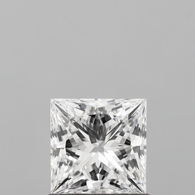 0.92 Carat Princess Shaped, Ideal Cut, D Color, VS1 Clarity, IGI Certified Lab Grown Diamond