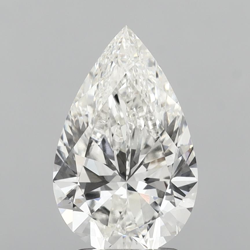2.99 Carat Pear Shaped, Ideal Cut, G Color, VVS2 Clarity, IGI Certified Lab Grown Diamond