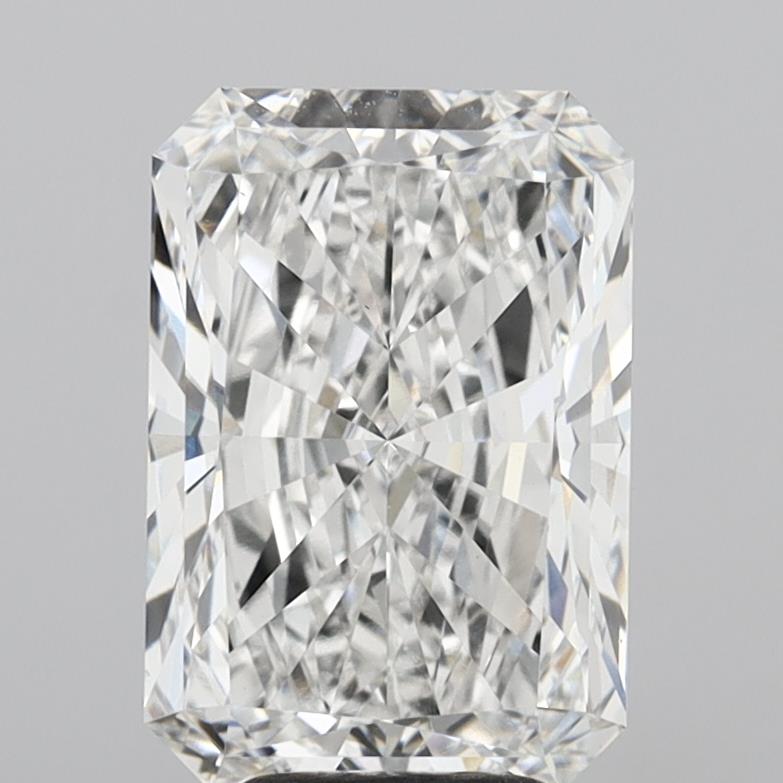 5.03 Carat Radiant Shaped, Excellent Cut, F Color, VS1 Clarity, IGI Certified Lab Grown Diamond