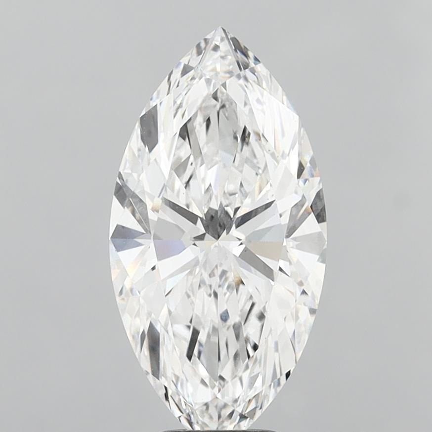 5.04 Carat Marquise Shaped, Ideal Cut, E Color, VS1 Clarity, IGI Certified Lab Grown Diamond