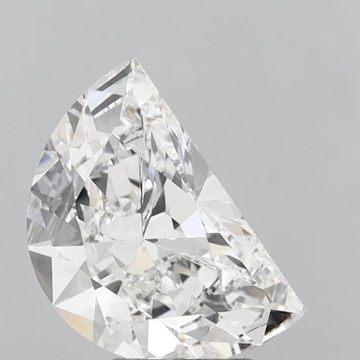 4.07 Carat Half Moon Shaped, Very Good Cut, F Color, VS1 Clarity, IGI Certified Lab Grown Diamond